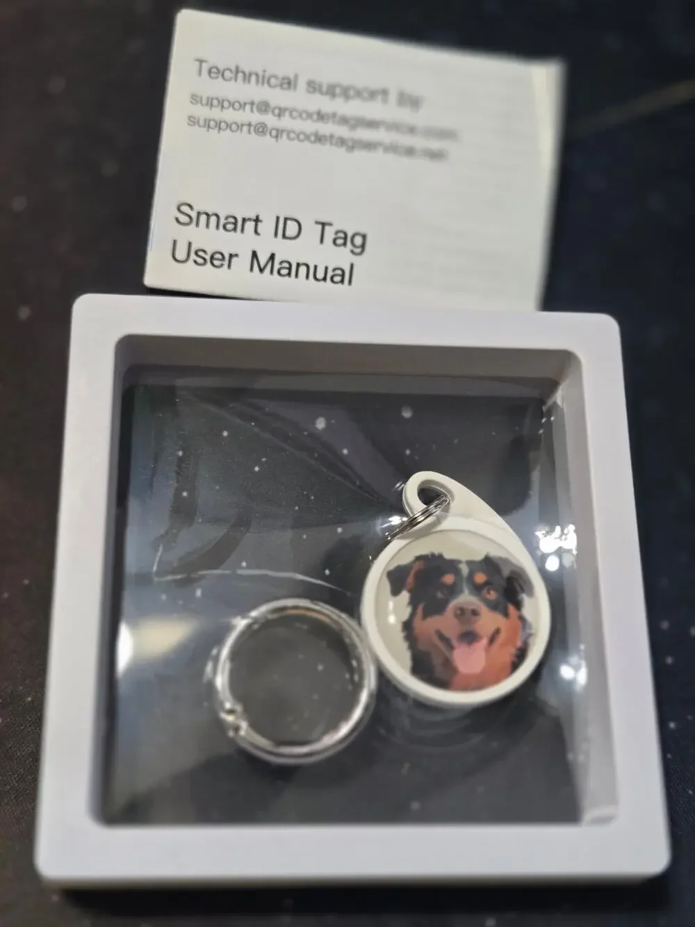 FURMYLOVE Rottweiler QR Code Smart Pet ID Tag Collar Tag New